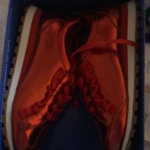 Tory Burch red sneakers